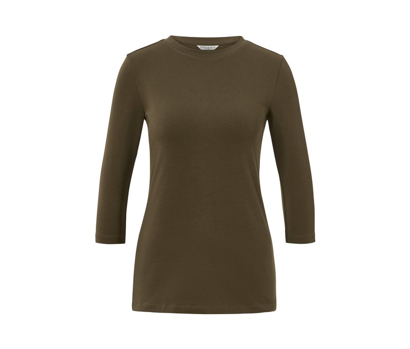 Tchibo - Shirt mit 3/4-Arm - Damen - Gr. XL - khaki