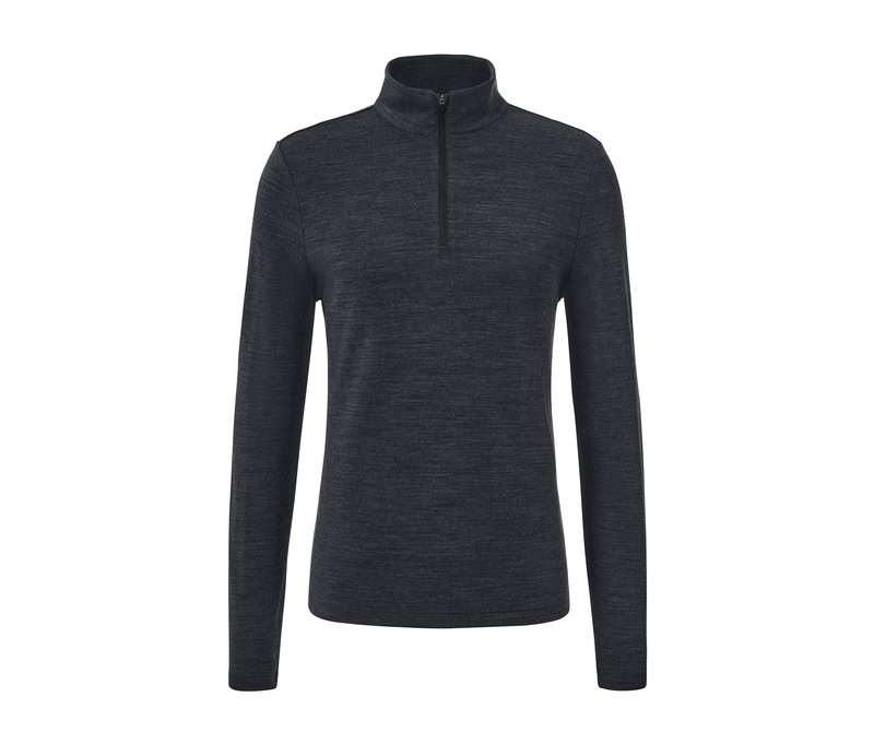 Tchibo - Funktionsshirt mit RWS-zertifizierter Wolle - Herren - Gr. M - anthrazit