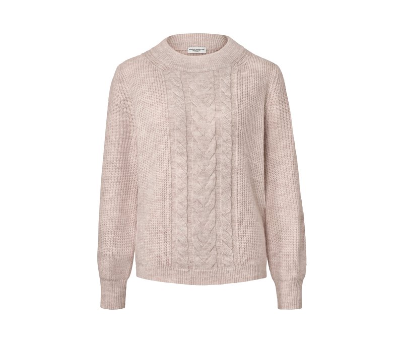 Tchibo - Grobstrickpullover mit Zopfmuster - Damen - Gr. S - creme