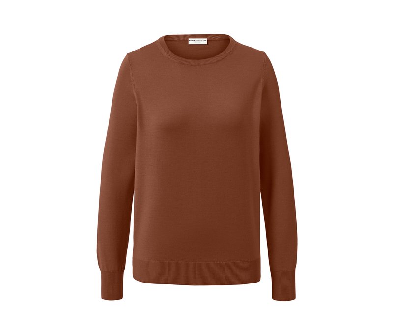 Tchibo - Merino-Feinstrickpullover - Damen - Gr. L - cognac