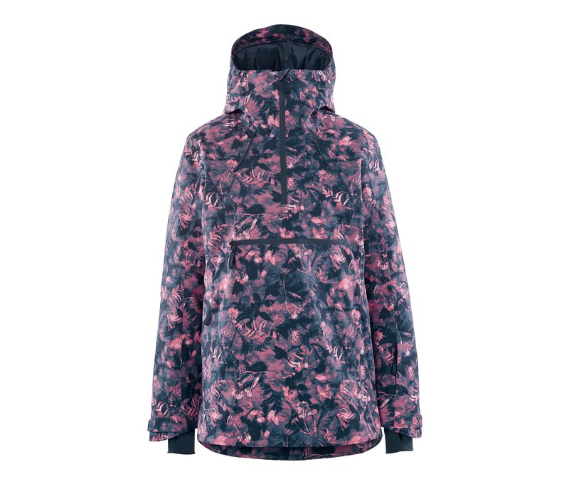 Tchibo - Halfzip-Skijacke - Damen - Gr. 42 - blau/print