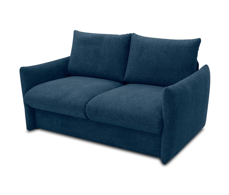 Tchibo - Domo Schlafsofa 2-Sitzer »Helsinki« - 165x195x95cm - blau - Polyester / Polyamid / Holz