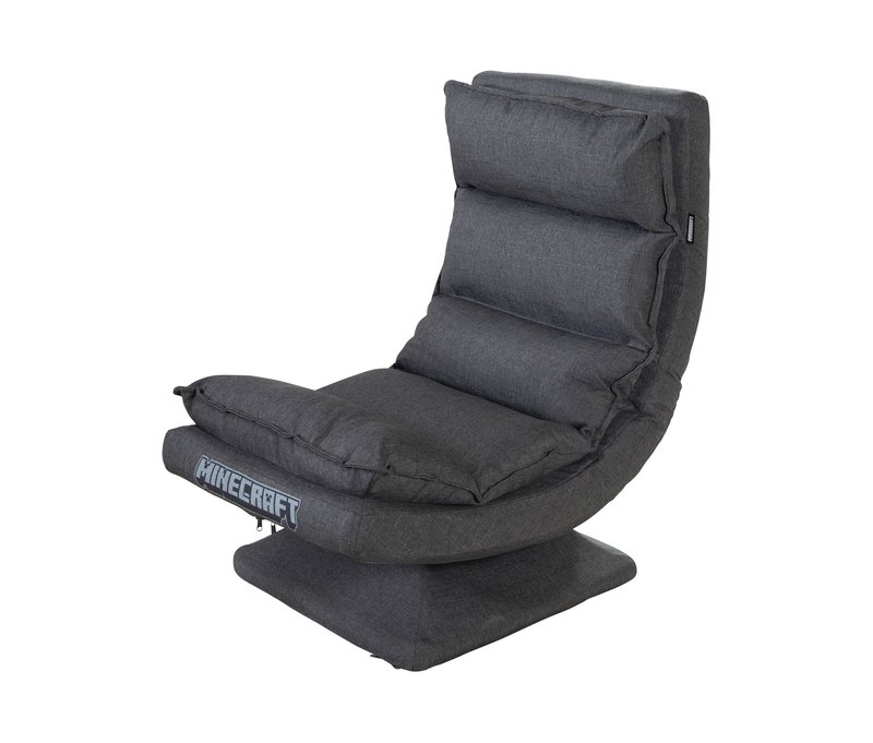 roba Minecraft Loungesessel - 59x59x83cm - grau - Metall / Polyester / Schaumstoff