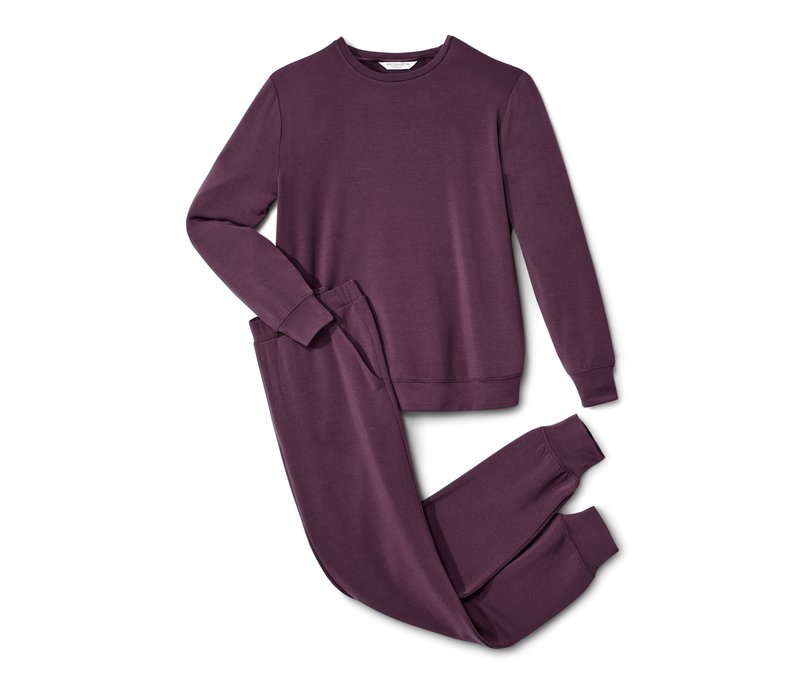 Tchibo - Hausanzug - Damen - Gr. M - dunkellila