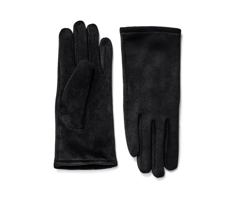 Tchibo - Handschuhe in Velourlederoptik - Damen - Gr. 8 - schwarz