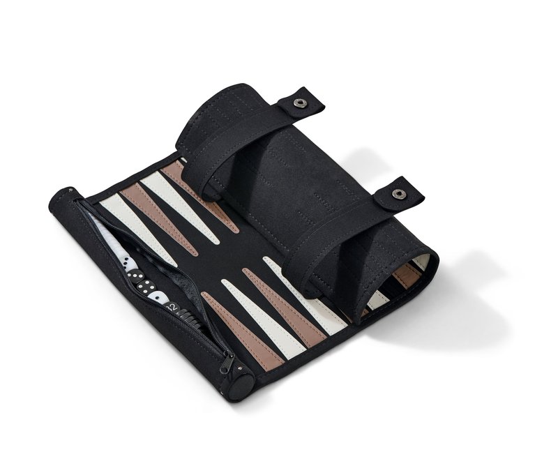 Tchibo - Backgammon zum Aufrollen - anthrazit