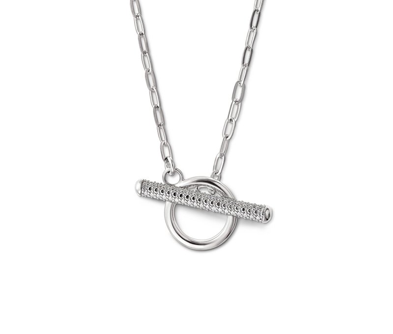Tchibo - 925 Silber Kette Sparkling T-Bar - silber