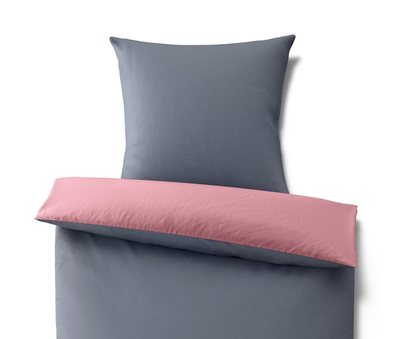 Tchibo - Microfaser-Flanell-Bettwäsche - blau