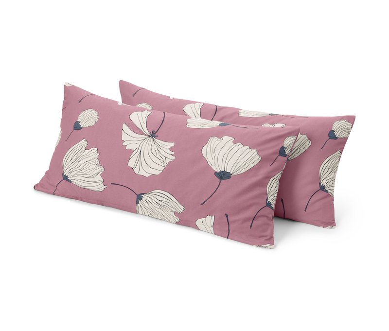 Tchibo - 2 Microfaser-Kopfkissenbezüge - rosé