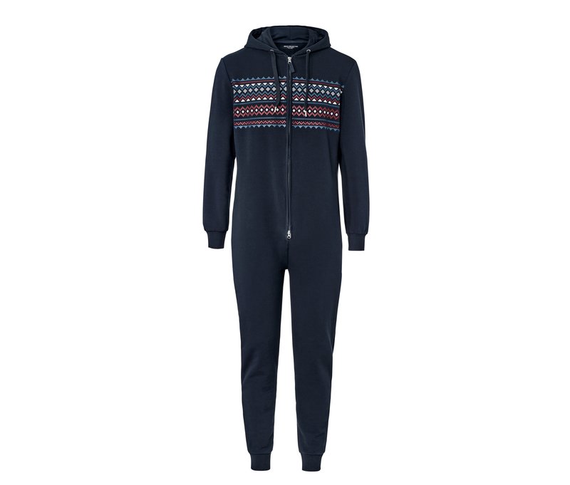 Tchibo - Lounge-Overall - Herren - Gr. XXL - weiß/print