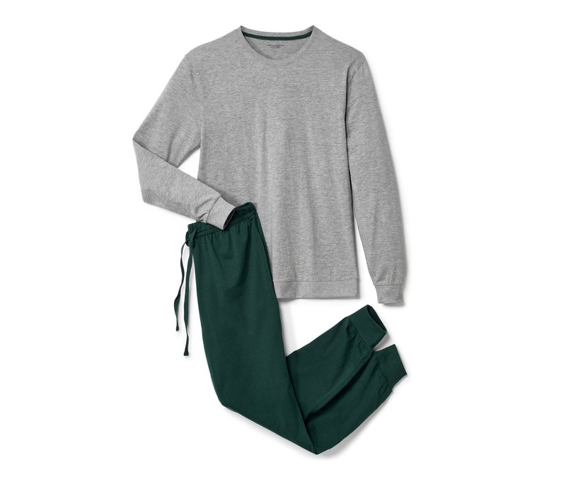 Tchibo - Pyjama - Herren - Gr. XL - dunkelgrün