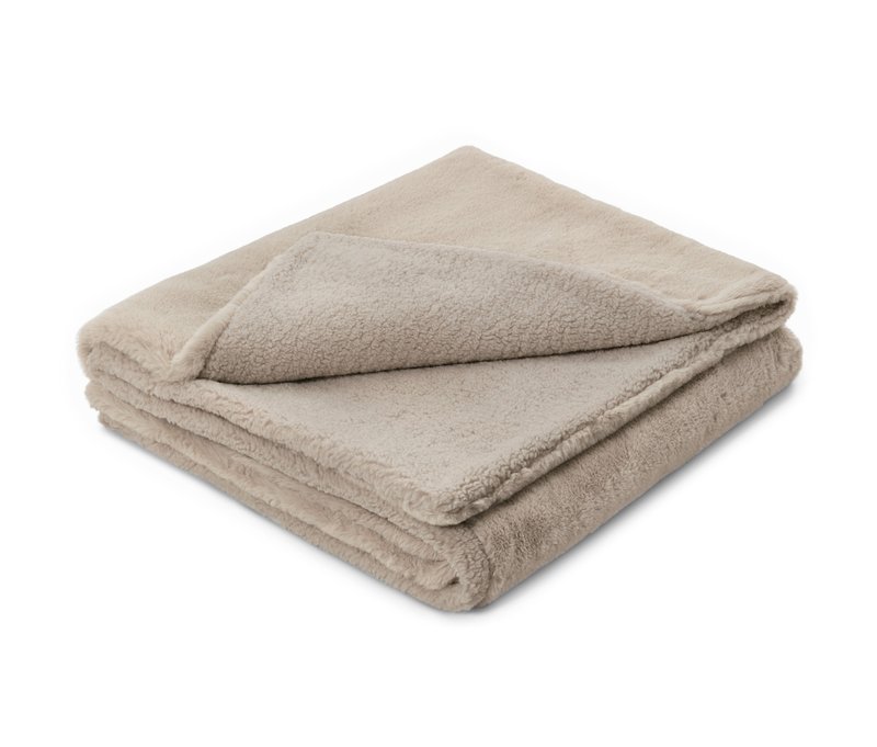 Tchibo - Kuscheldecke aus Kunstfell - beige