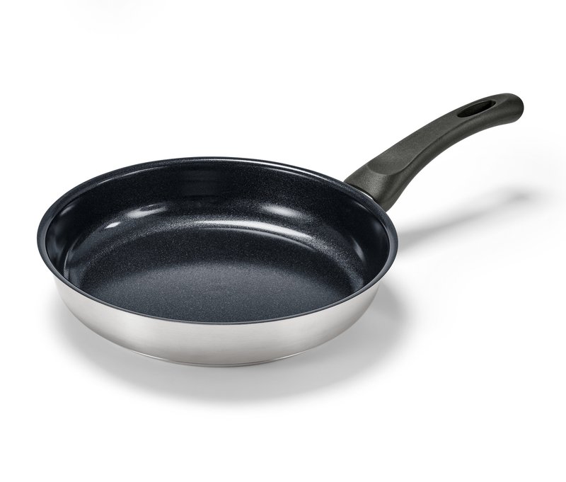 Tchibo - Profi-Edelstahl-Pfanne mit hochwertiger Keramikbeschichtung - silber