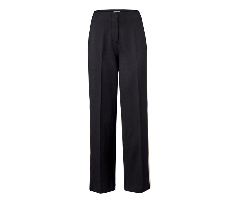 Tchibo - Jerseyhose mit Galonstreifen - Damen - Gr. 36 - schwarz