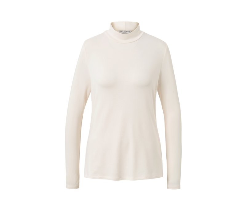 Tchibo - Blusenshirt mit Stehkragen - Damen - Gr. L - creme