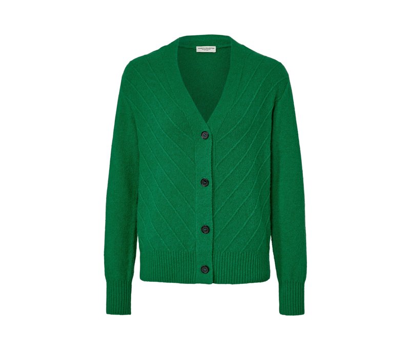 Tchibo - Cardigan mit Strickstruktur - Damen - Gr. XXL - grün