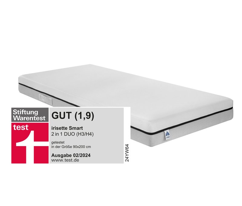 Irisette Wendematratze Hybridschaum Smart, 100 x 200 cm