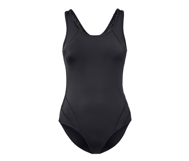 Tchibo - Sport-Badeanzug - Damen - Gr. 42 - schwarz