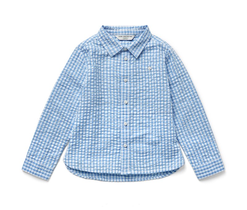 Tchibo - Kinderhemd - Jungen - Gr. 98/104 - blau/kariert