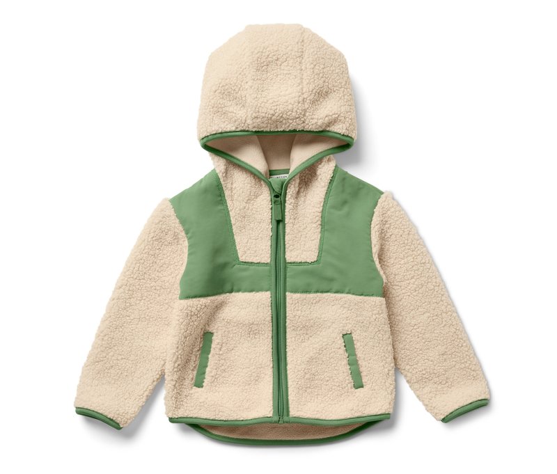 Tchibo - Kinder-Teddy-Jacke - Herren - Gr. 110/116 - grün