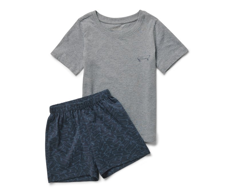 Tchibo - Kinder-Shorty-Pyjama - Jungen - Gr. 110/116 - dunkelblau