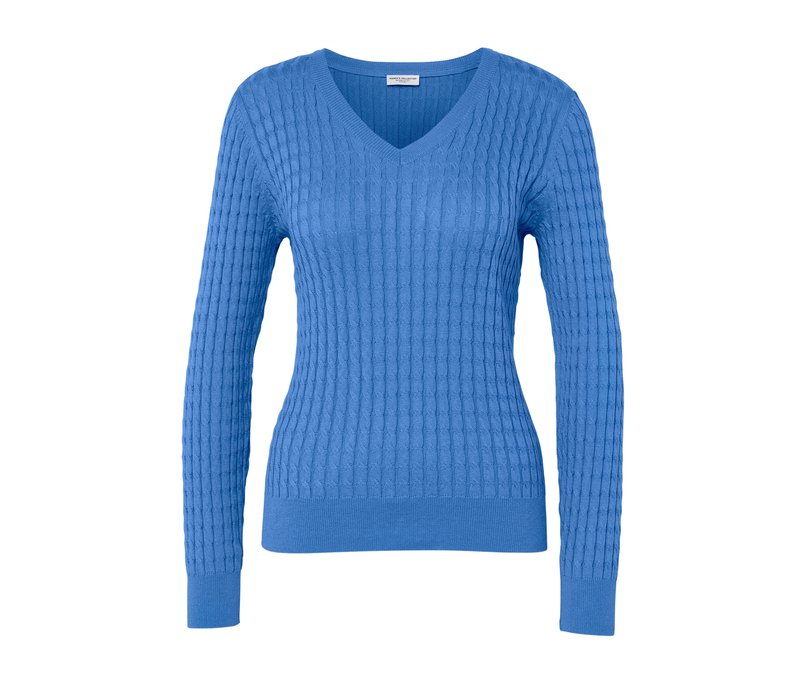 Tchibo - Zopfstrickpullover - Damen - Gr. L - blau