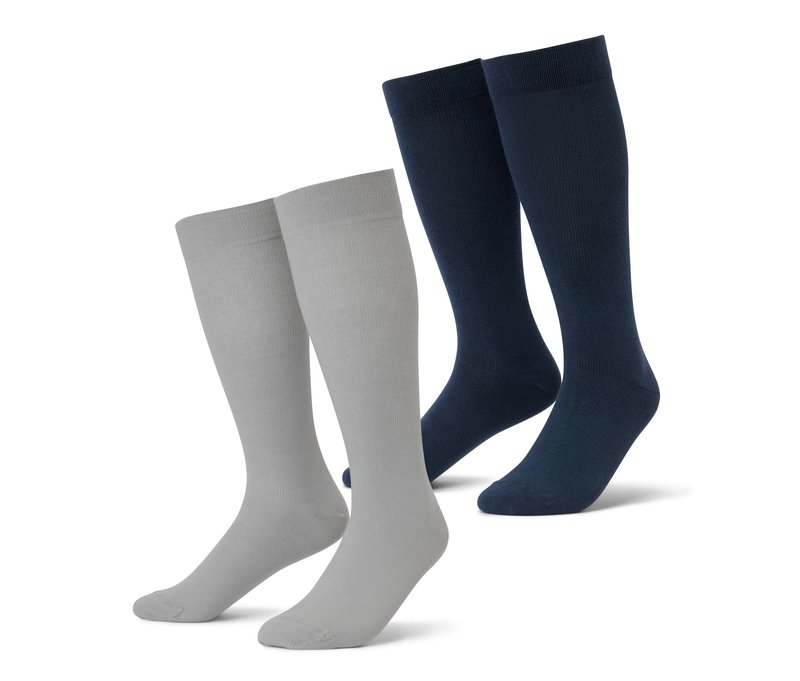 Tchibo - Reise-Kompressionsstrümpfe - Gr. 43-46 - dunkelblau