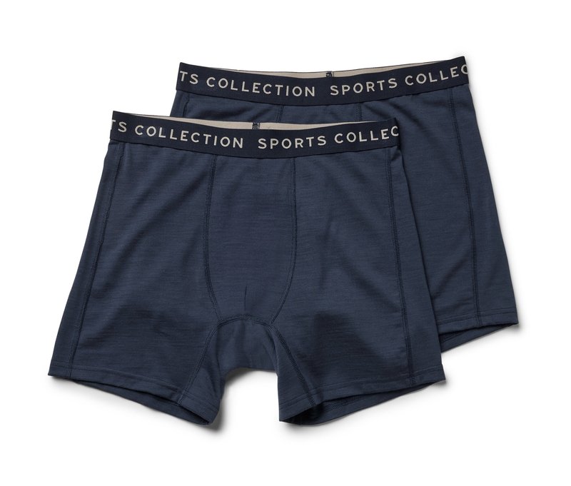 Tchibo - 2 Slipboxer mit Merinowolle - Herren - Gr. Xxl/8 - dunkelblau