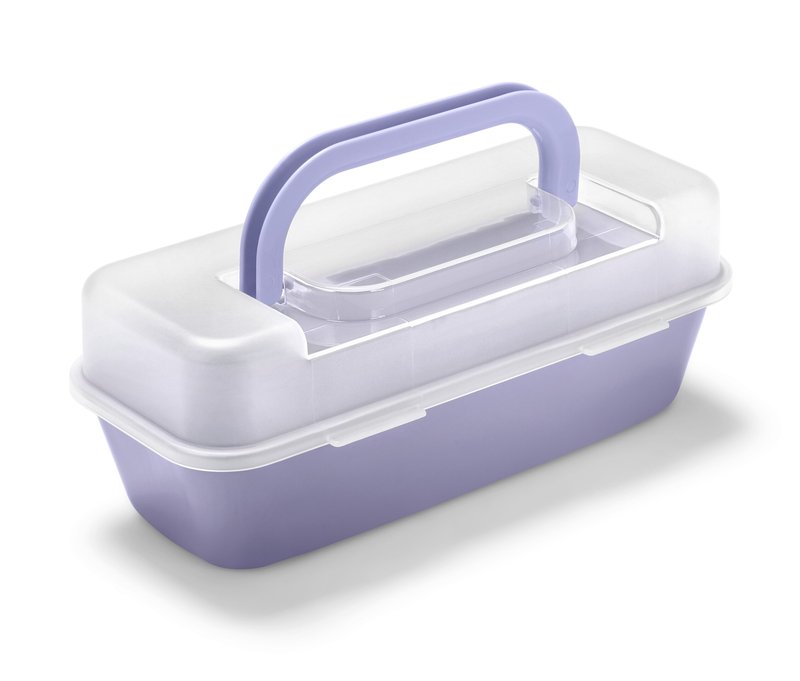 Tchibo - Kastenform mit Deckel - lila