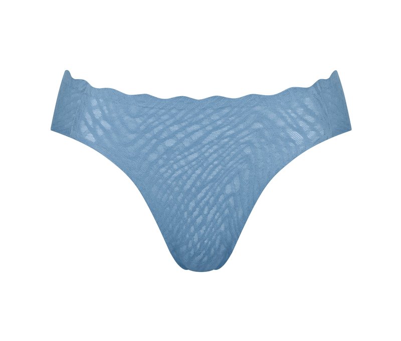 sloggi Zero Feel Bliss High leg - Damen - Gr. M - blau/jacquard