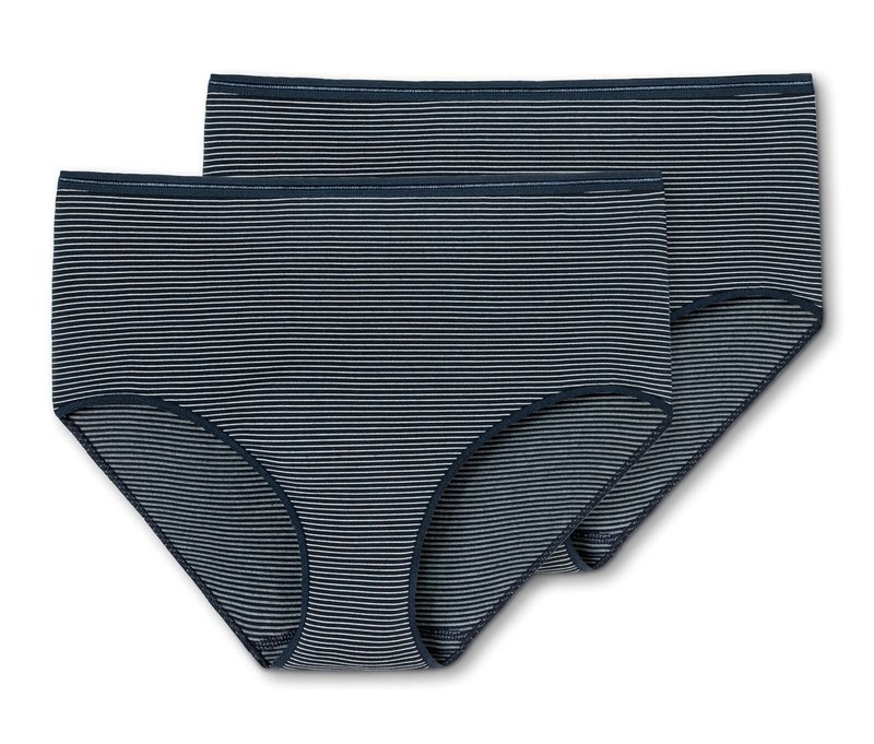 2 Schiesser Midislips mit Modal - Damen - Gr. 44 - dunkelblau