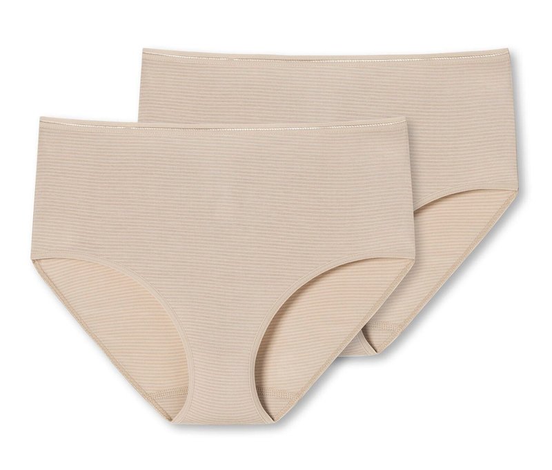 2 Schiesser Midislips mit Modal - Damen - Gr. 42 - braun