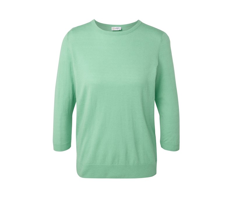 Tchibo - Feinstrickpullover mit Seide - Damen - Gr. M - hellgrün
