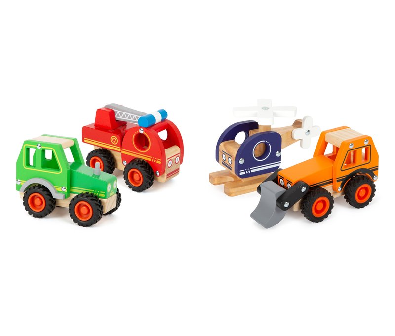 small foot Fahrzeuge-Set - mehrfarbig