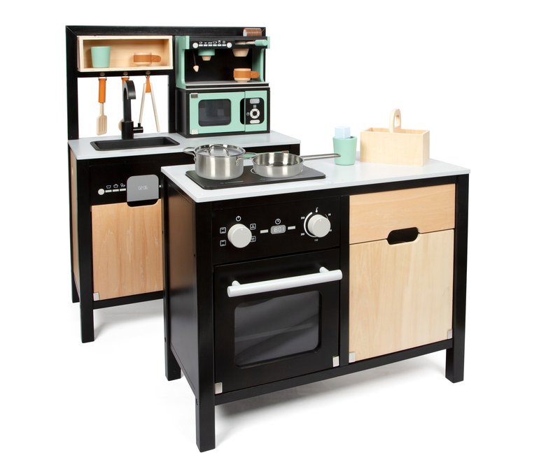 small foot Kinderküche mit Kücheninsel »Industrial« - mehrfarbig