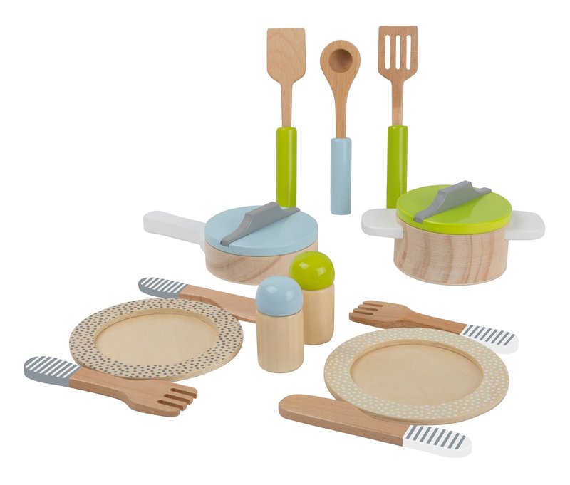 small foot Geschirr- und Topf-Set - blau