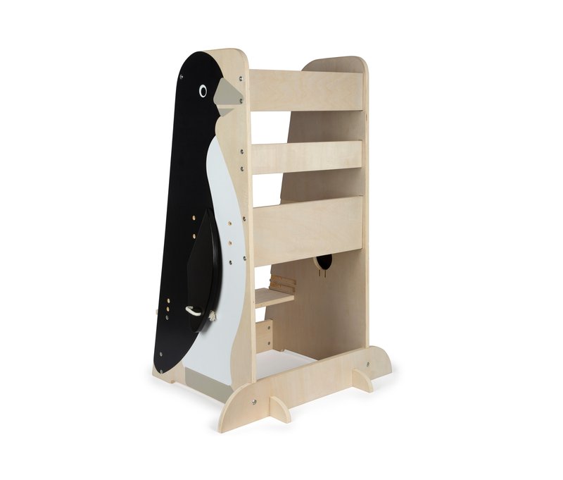 small foot Lernturm Pinguin »Wildlife« - 64x53x92cm - schwarz - Holz