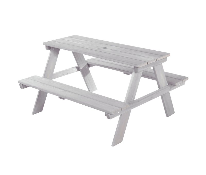 roba Kinder-Outdoor-Sitzgruppe »Picknick for 4« - 89x84,5x50cm - grau - Holz