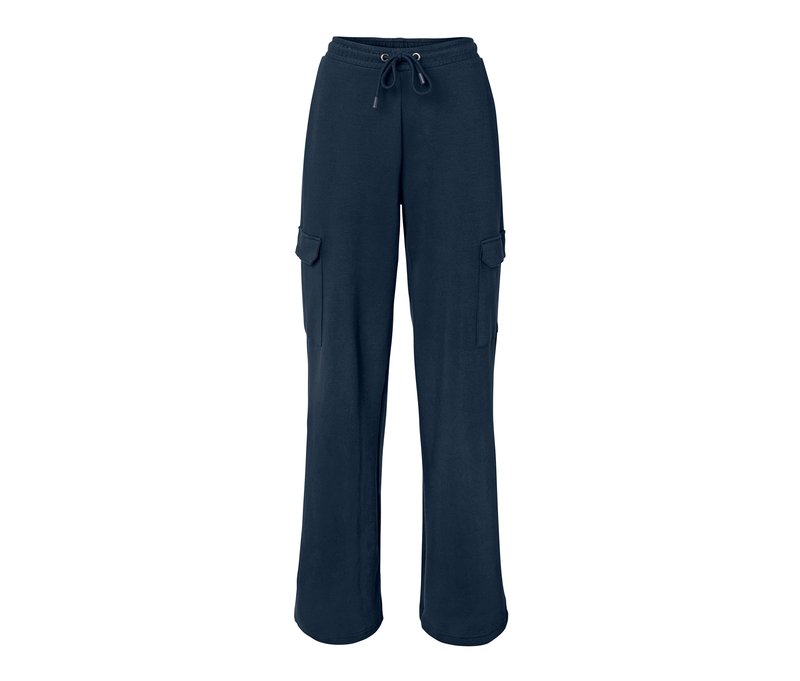 Tchibo - Sweathose mit Cargo-Taschen - Damen - Gr. S - dunkelblau