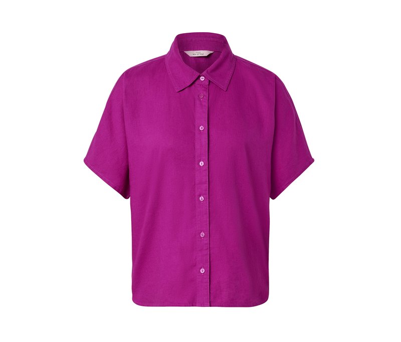 Tchibo - Leinenbluse - Damen - Gr. 44 - dunkelrosa