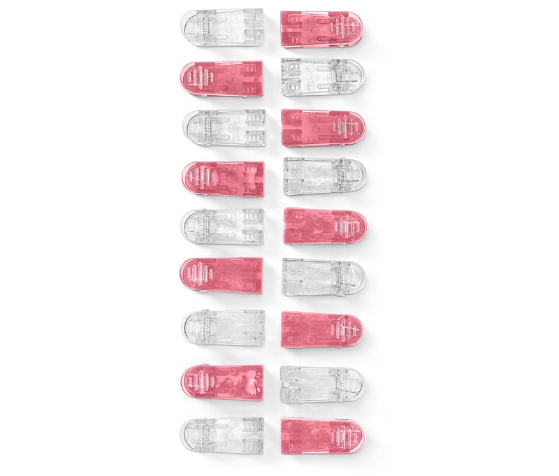 Tchibo - 20 Stoffklammern - rosé