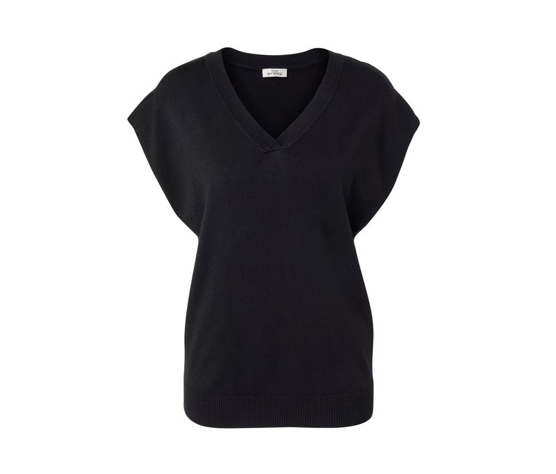 Tchibo - Kurzärmliger Feinstrickpullover - Damen - Gr. XXL - schwarz