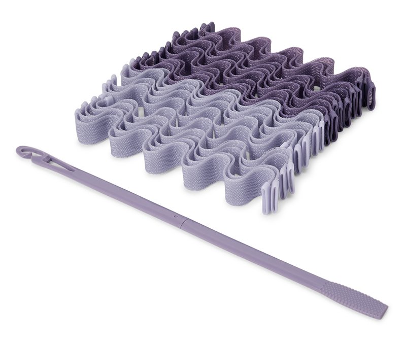 Tchibo - 20 Wellenlockenwickler ohne Hitze - lila