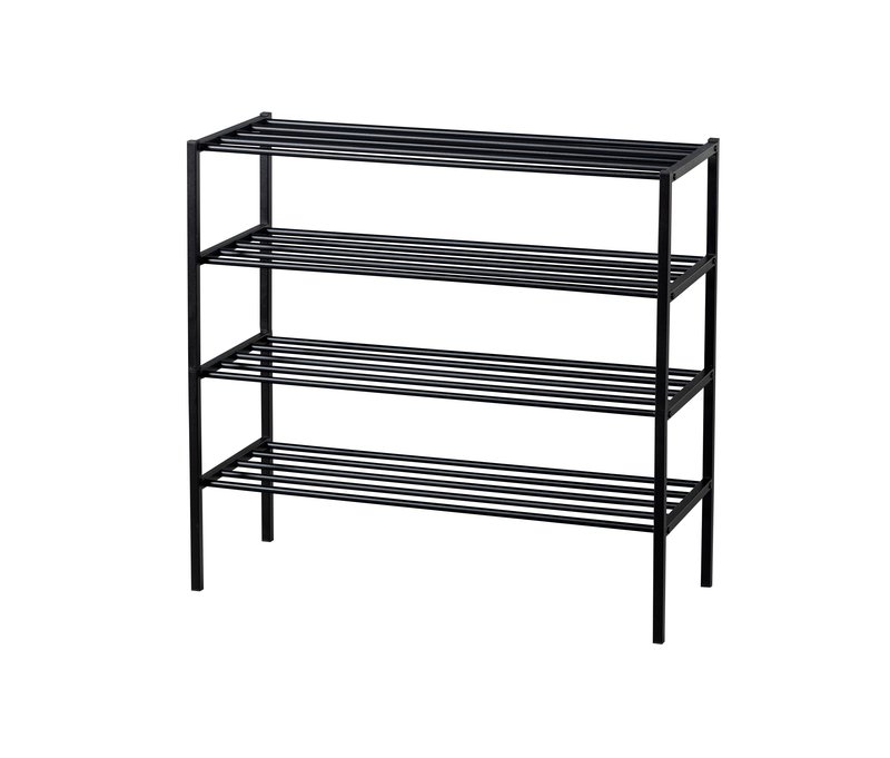 Tchibo - Woood Schuhregal »Ferro« - 85x35x80cm - schwarz - Metall