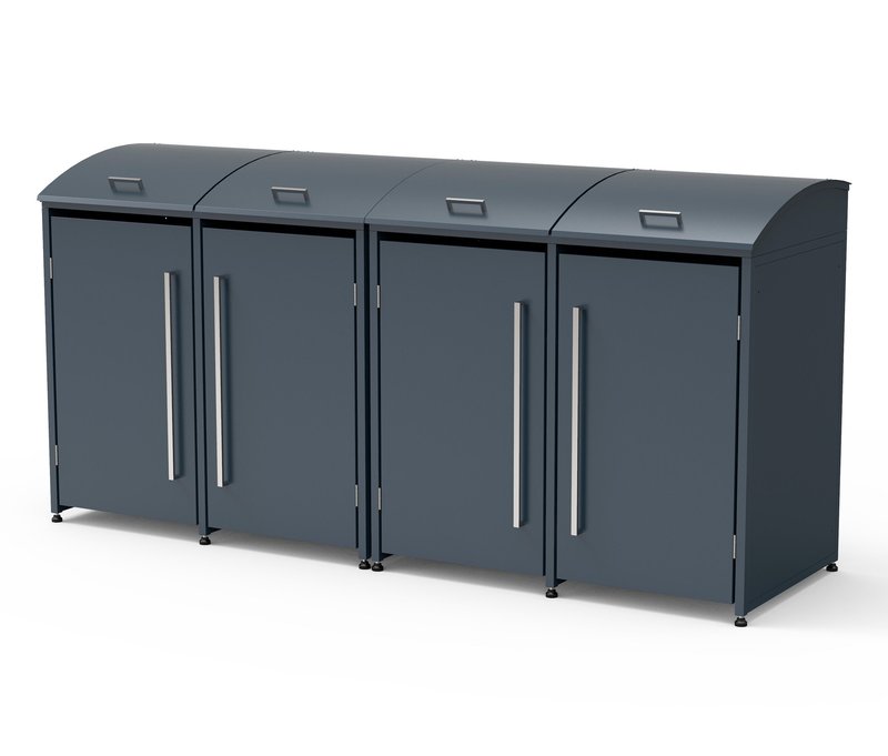 Tchibo - Mülltonnenbox - 278x83x135cm - anthrazit - Stahl