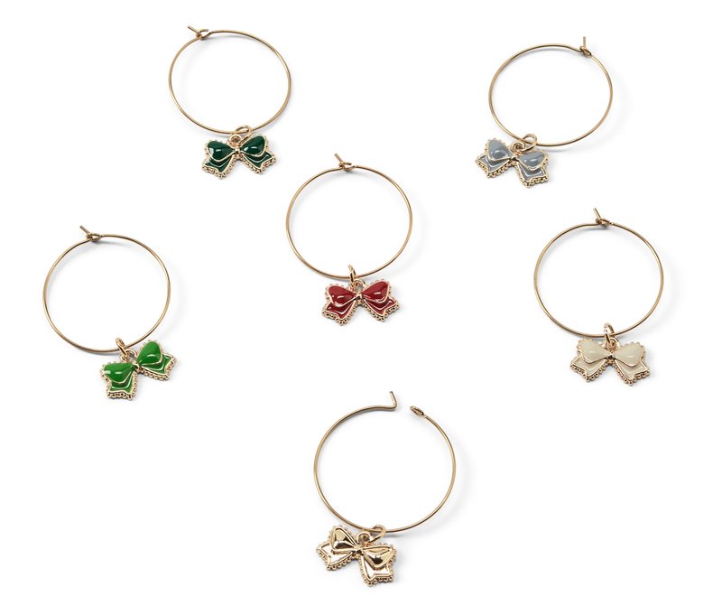 Tchibo - 6 Glasmarkierer - dunkelgrün