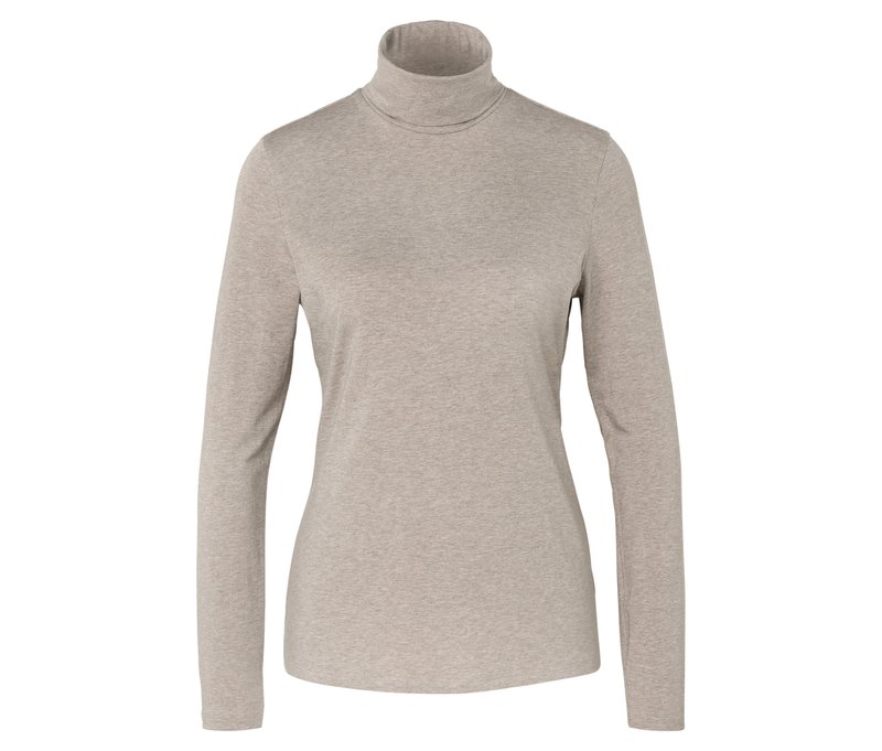 Tchibo - Rollkragenshirt - Damen - Gr. S - taupe