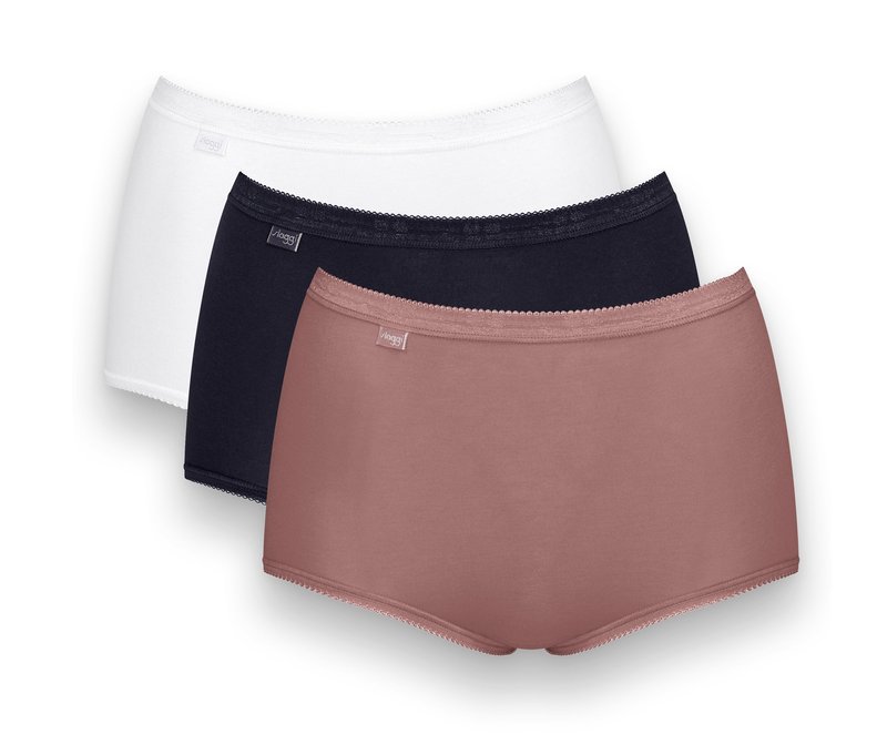 sloggi Basic+ Maxi C3P multiple colours cacao - Damen - Gr. 38