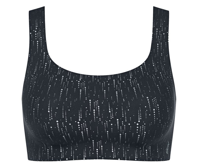 sloggi Zero Feel 2.0 Festive Top - Damen - Gr. S - schwarz