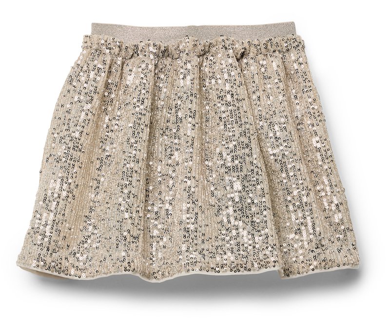 Tchibo - Kinder-Paillettenrock - Mädchen - Gr. 110/116 - silber